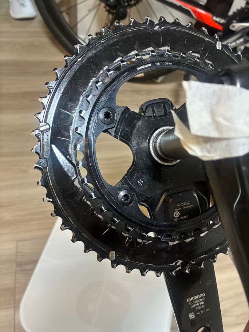 SHIMANO R9200-P パワーメーター付クランク 52-36-170