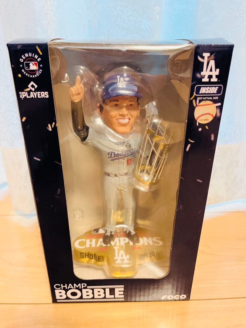 【正規品】大谷翔平 WS2024チャンピオン ver.2 8インチボブルヘッド④