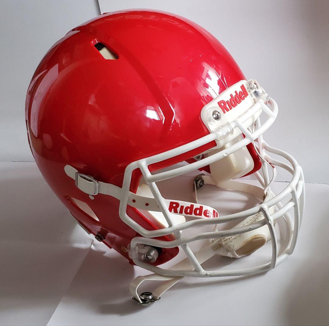【美品】Riddell アメリカンフットボールヘルメット 赤
