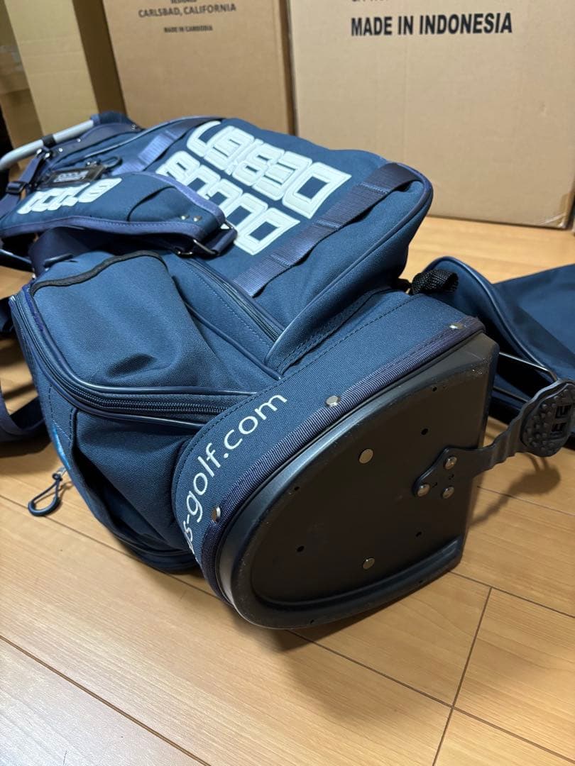 DOCUS ドゥーカス 9.5型 キャディバッグ ネイビー ショルダー２種類