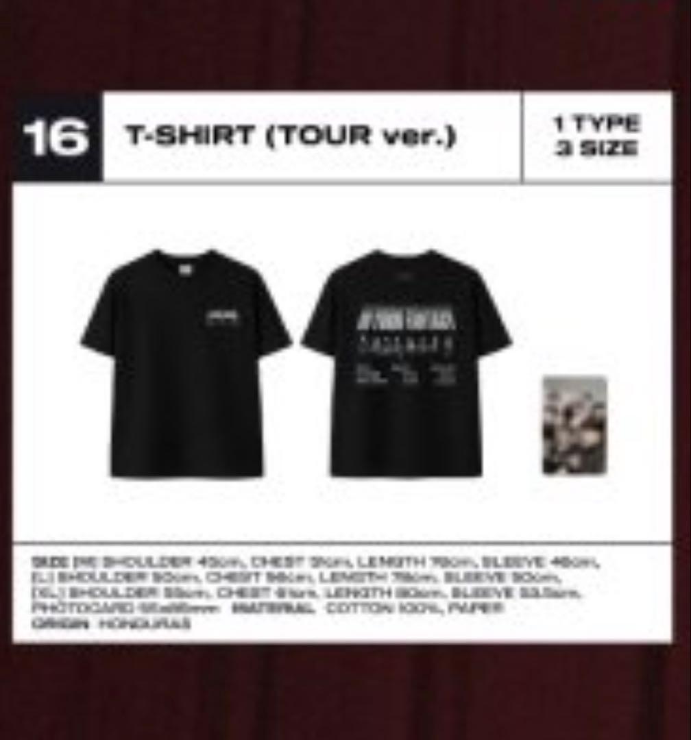 ATEEZ アジツ Tシャツ トレカ付き Lサイズ