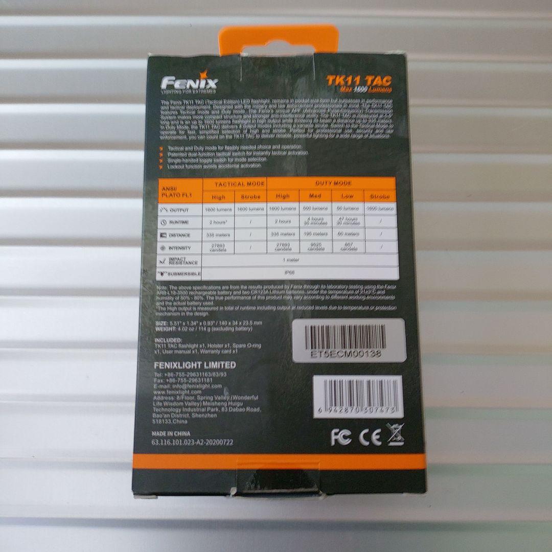 Fenix TK11 TAC 1600ルーメン LED タクティカルライト