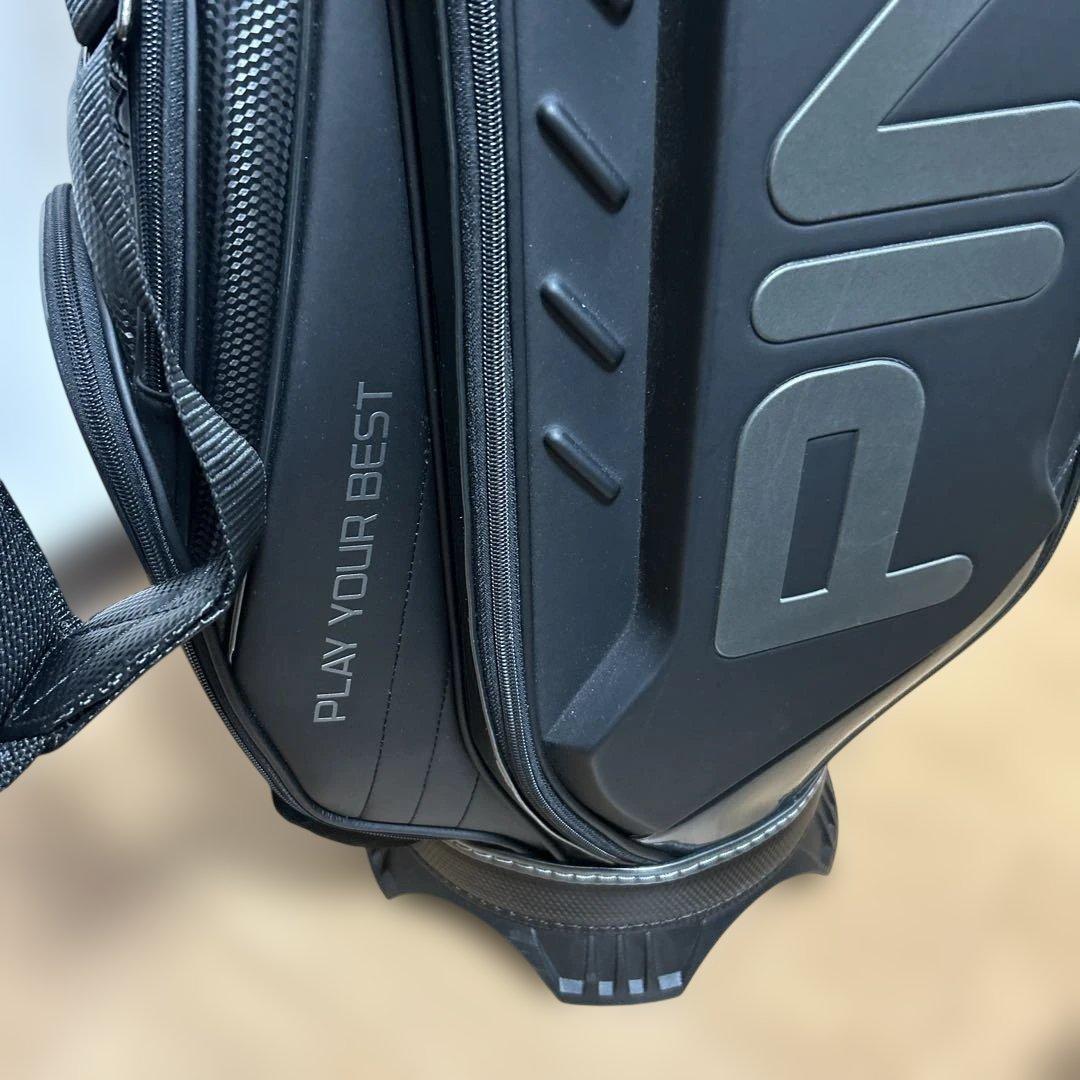 ぼ*ー様 ピンキャディバッグ　ブラック【良品】