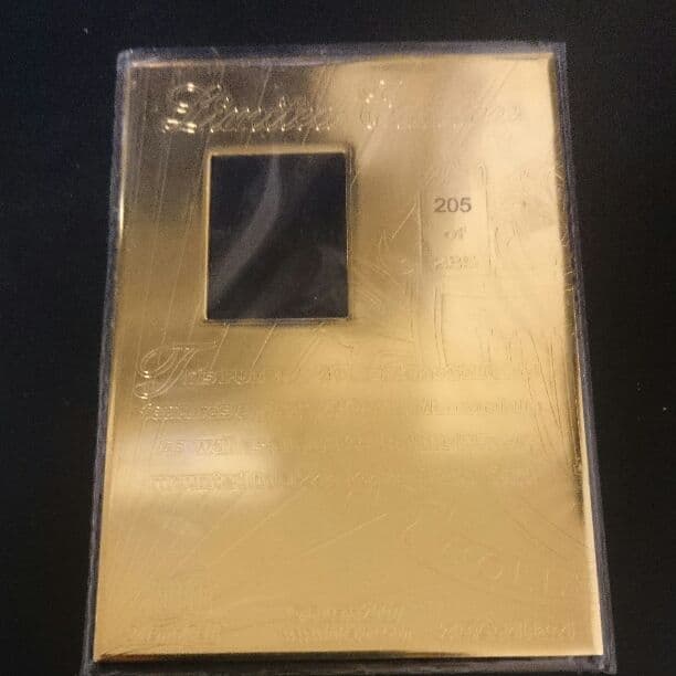 ロベルト・カルロス ジャージーカード 24ct Gold Plated