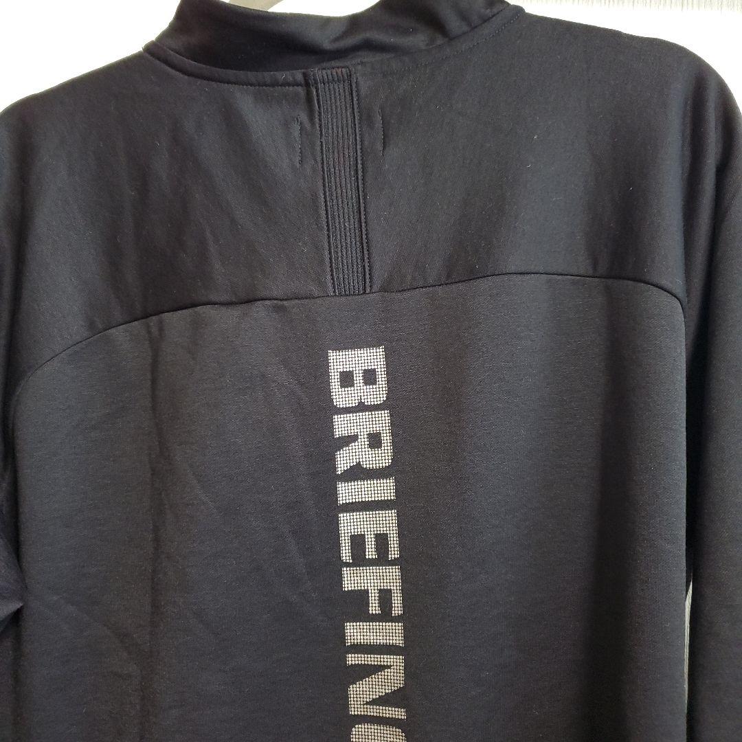 BRIEFING ジップアップシャツ XL ブラック