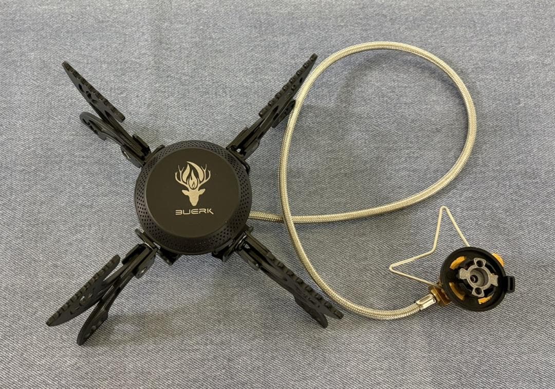新品未使用‼保管品‼Buerk シングルバーナーコンロ+各種ガス缶アダプター