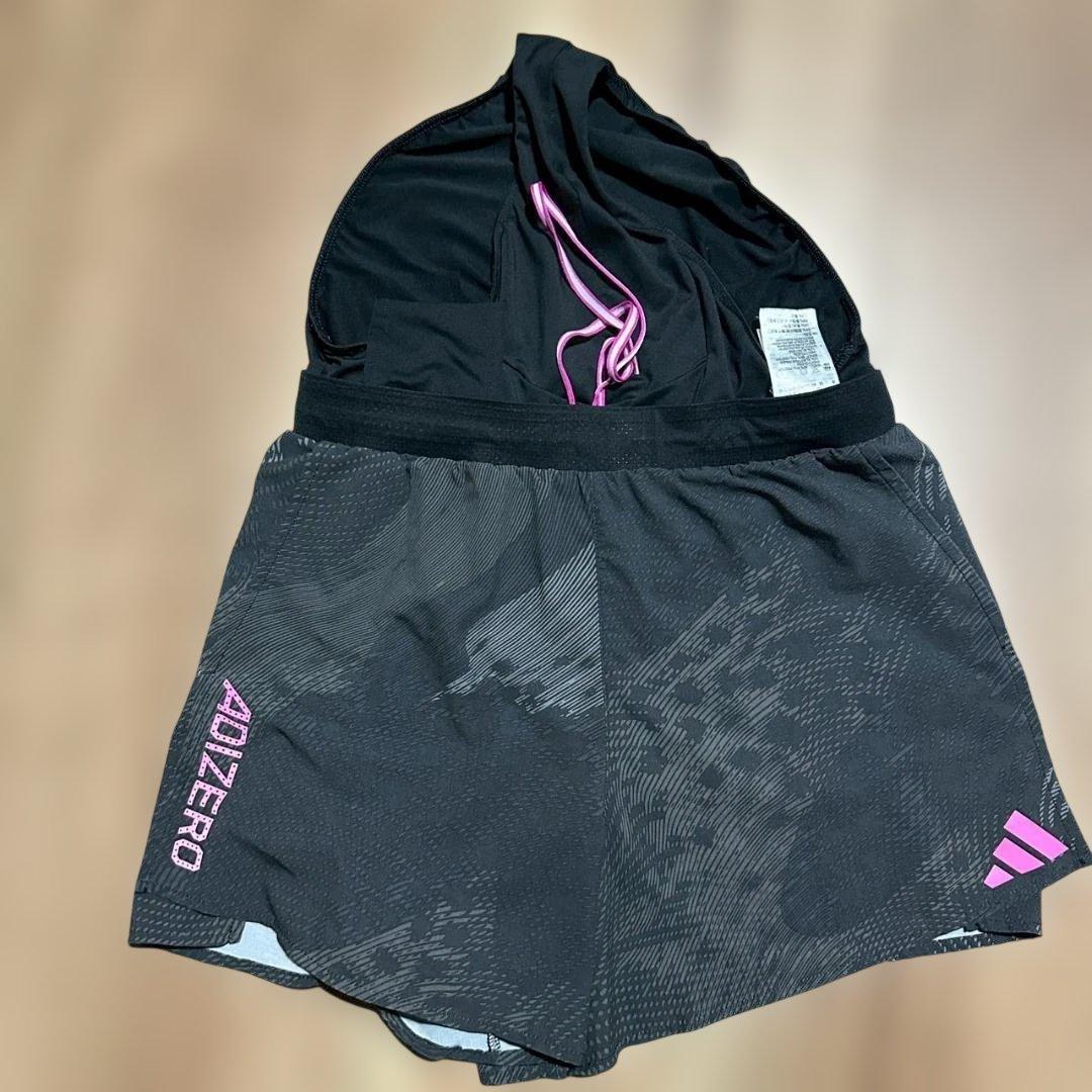 ★レア★adidas ADIZERO シングレットレーシングショートパンツセット