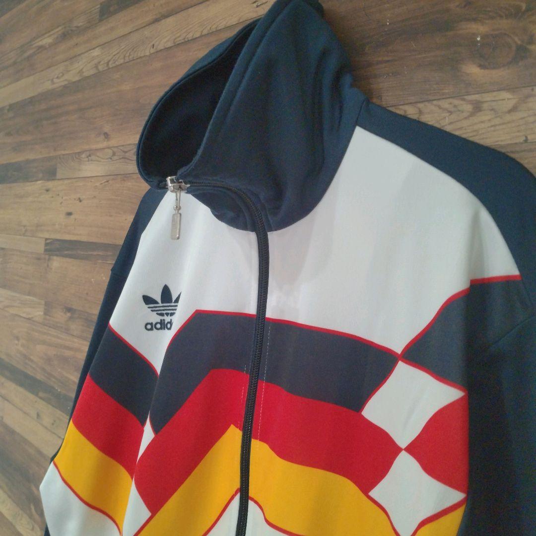 adidas ドイツ代表　90s エムブレムロゴ ハイネックトラックジャケット