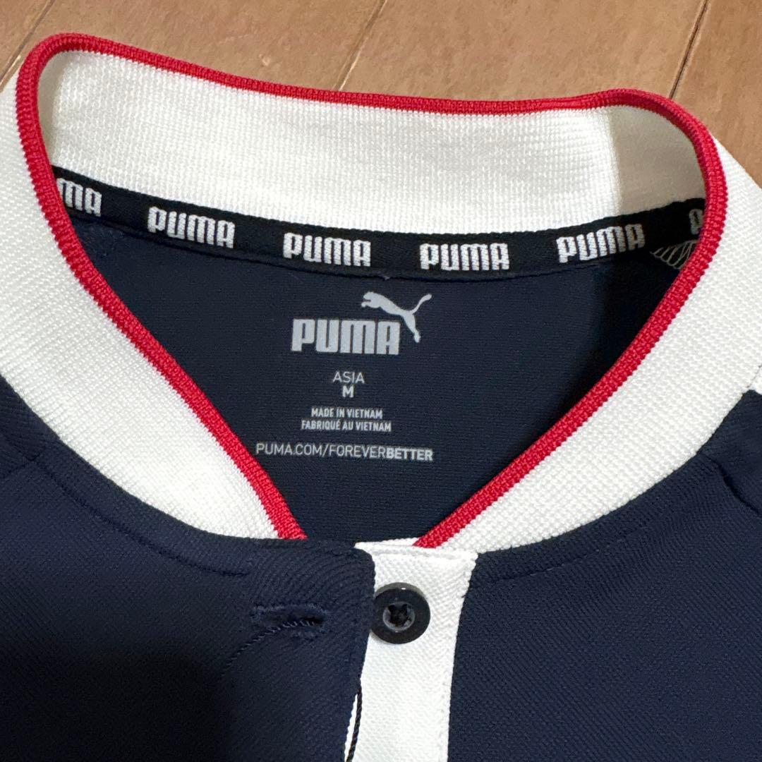 PUMA ネイビー ゴルフシャツ M