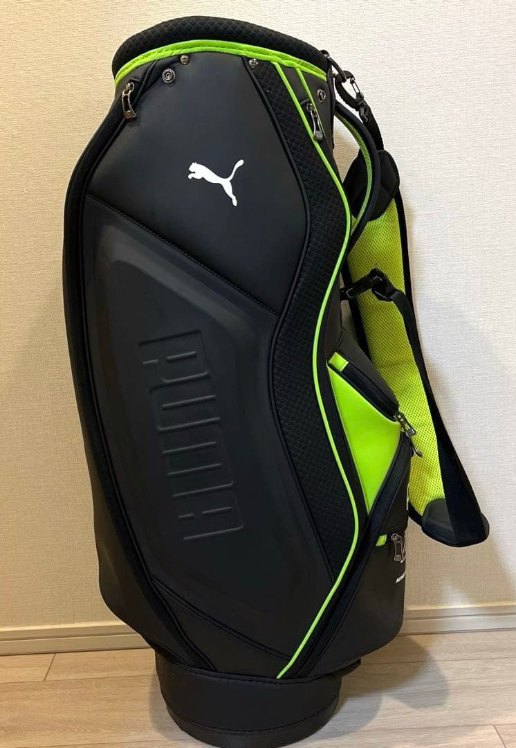 PUMA プーマ キャディバッグ ブラック/グリーン