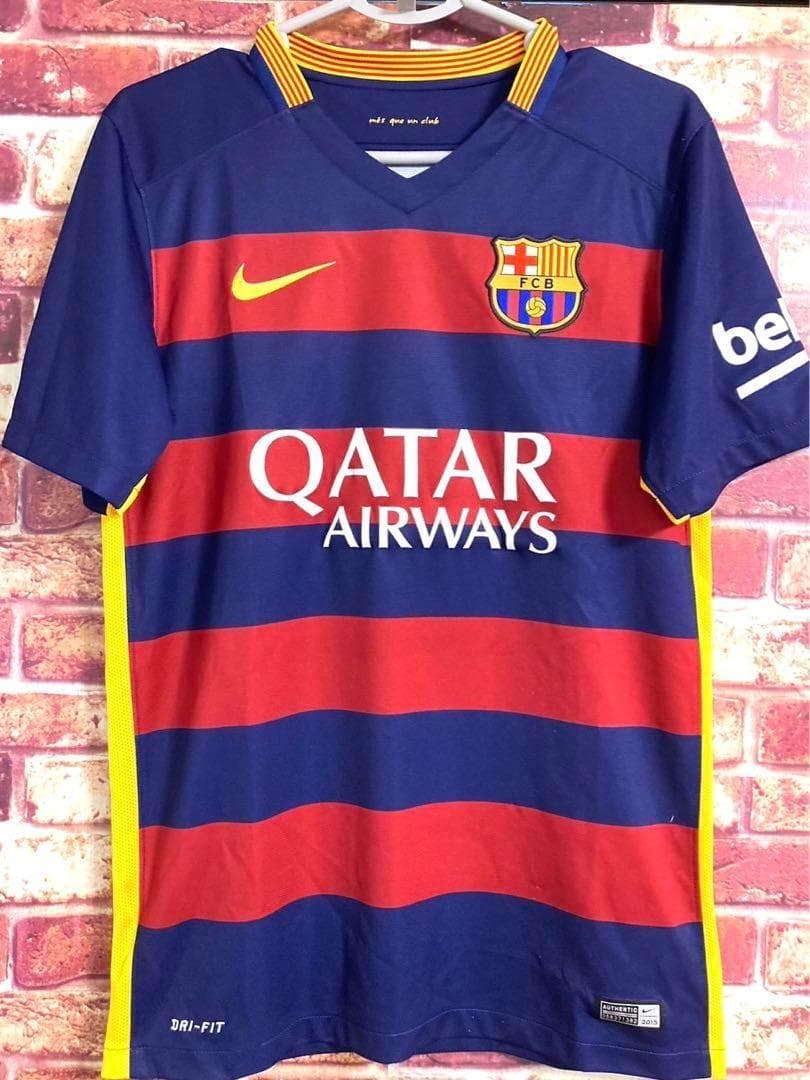 15-16 FC Barcelona MESSI 10番　NIKE Sホーム半袖