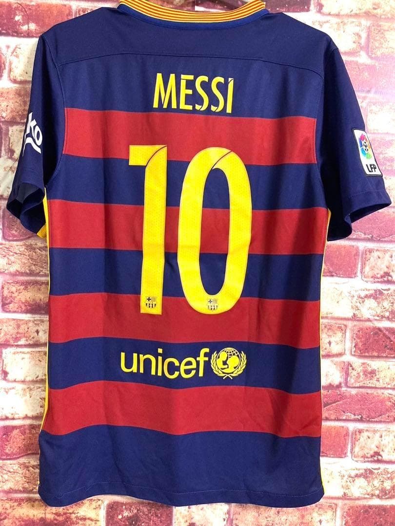 15-16 FC Barcelona MESSI 10番　NIKE Sホーム半袖