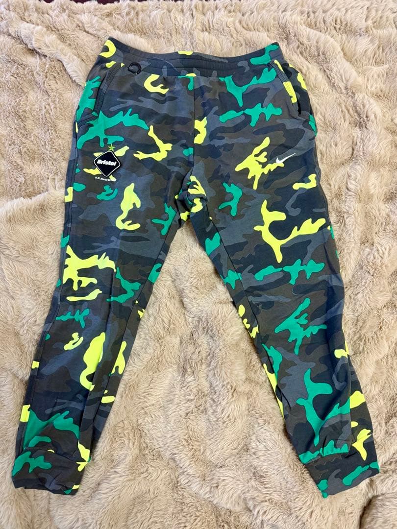 【3点SET】FCRBxNIKEコラボ カモフラージュセットアップS