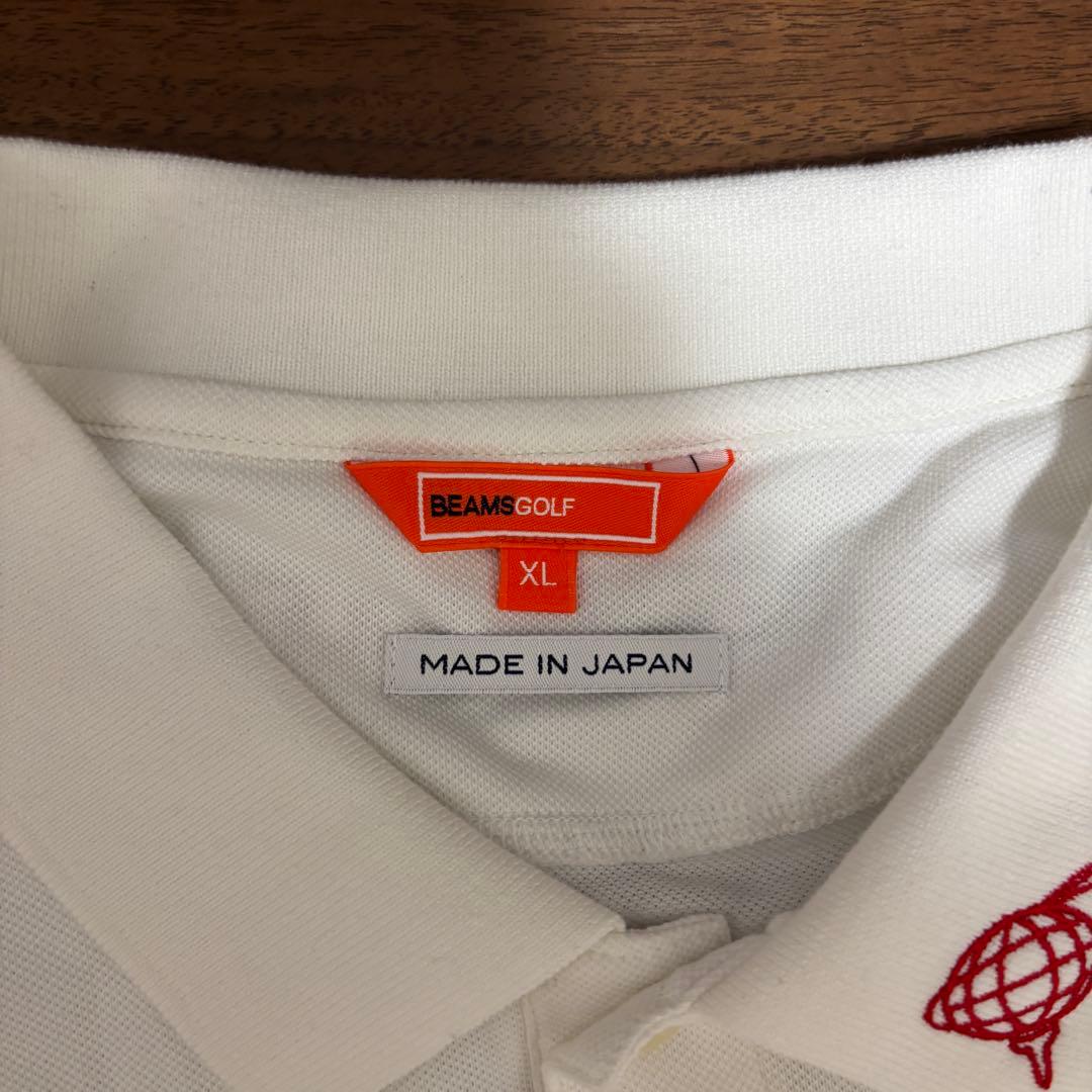 BEAMS GOLF ORANGE LABEL ロゴ刺繍　ポロシャツ