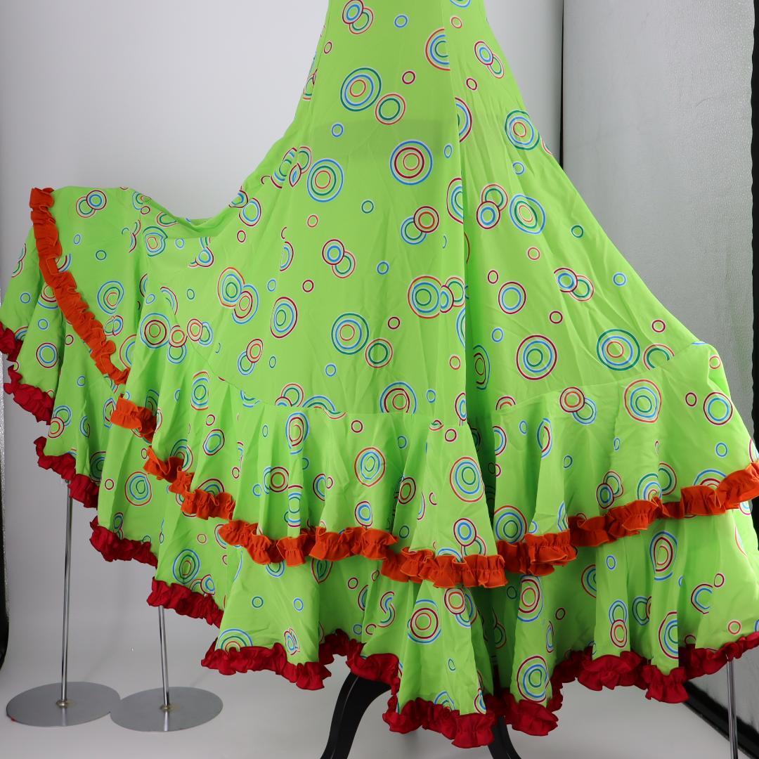 【美品 フラメンコ衣装】HERMOSA IBERIA イベリア ドレス 胸パット