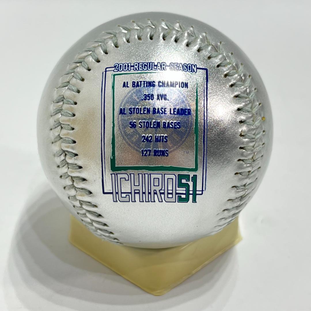 イチロー　2001年 ルーキーイヤー　ア・リーグ新人王獲得　シルバーフォトボール