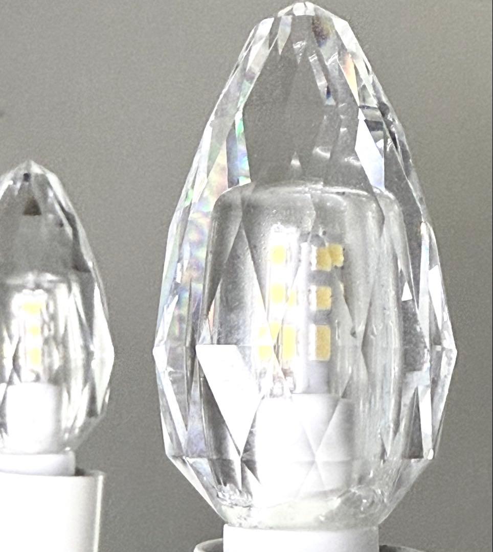 美品♪ シャンデリア LED クリスタル調 ルームライト 照明器具