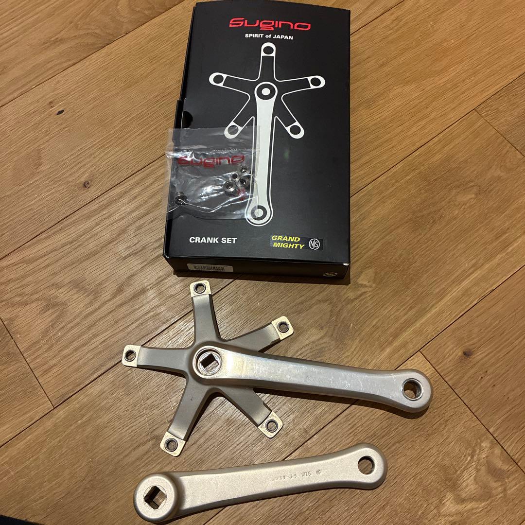 Sugino クランクセット グランドマイティ167.5mm ボルト付き