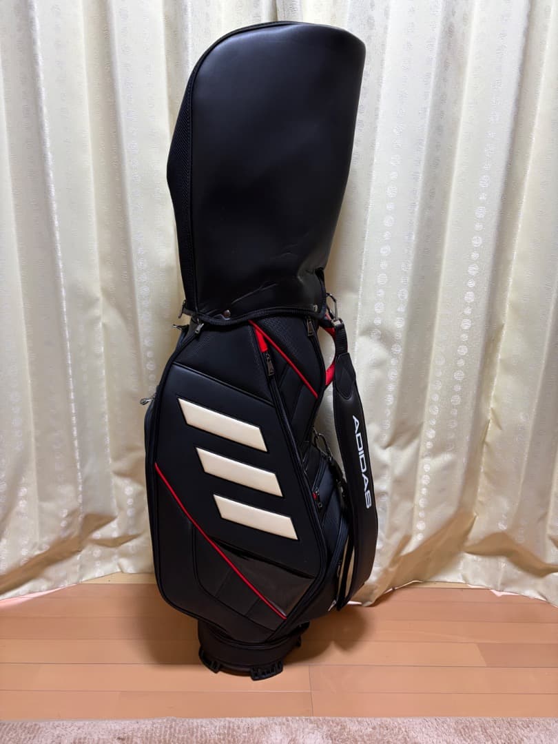 【美品】adidas アディダス キャディバッグ スリーバー 9.5型 4分割
