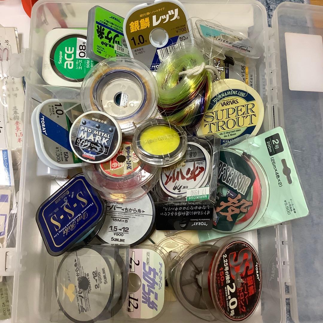 釣具　まとめて　 釣り針 オモリ 仕掛け ライン　鮎釣り　海釣り