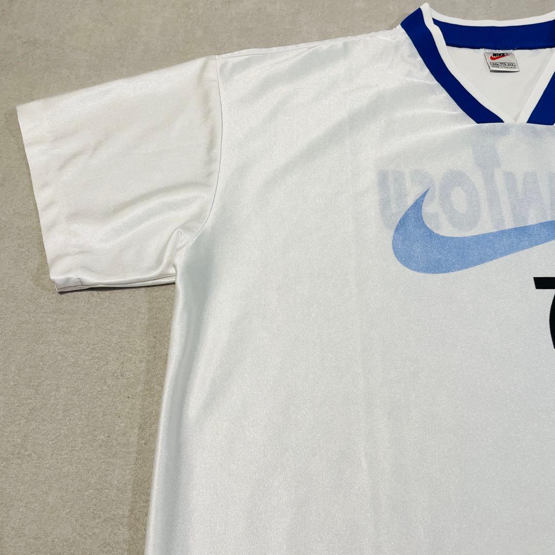 【90s激レア!サガン鳥栖】NIKE ビッグスウッシュ 練習シャツ XXL白