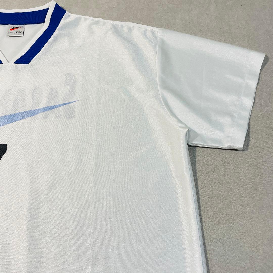 【90s激レア!サガン鳥栖】NIKE ビッグスウッシュ 練習シャツ XXL白