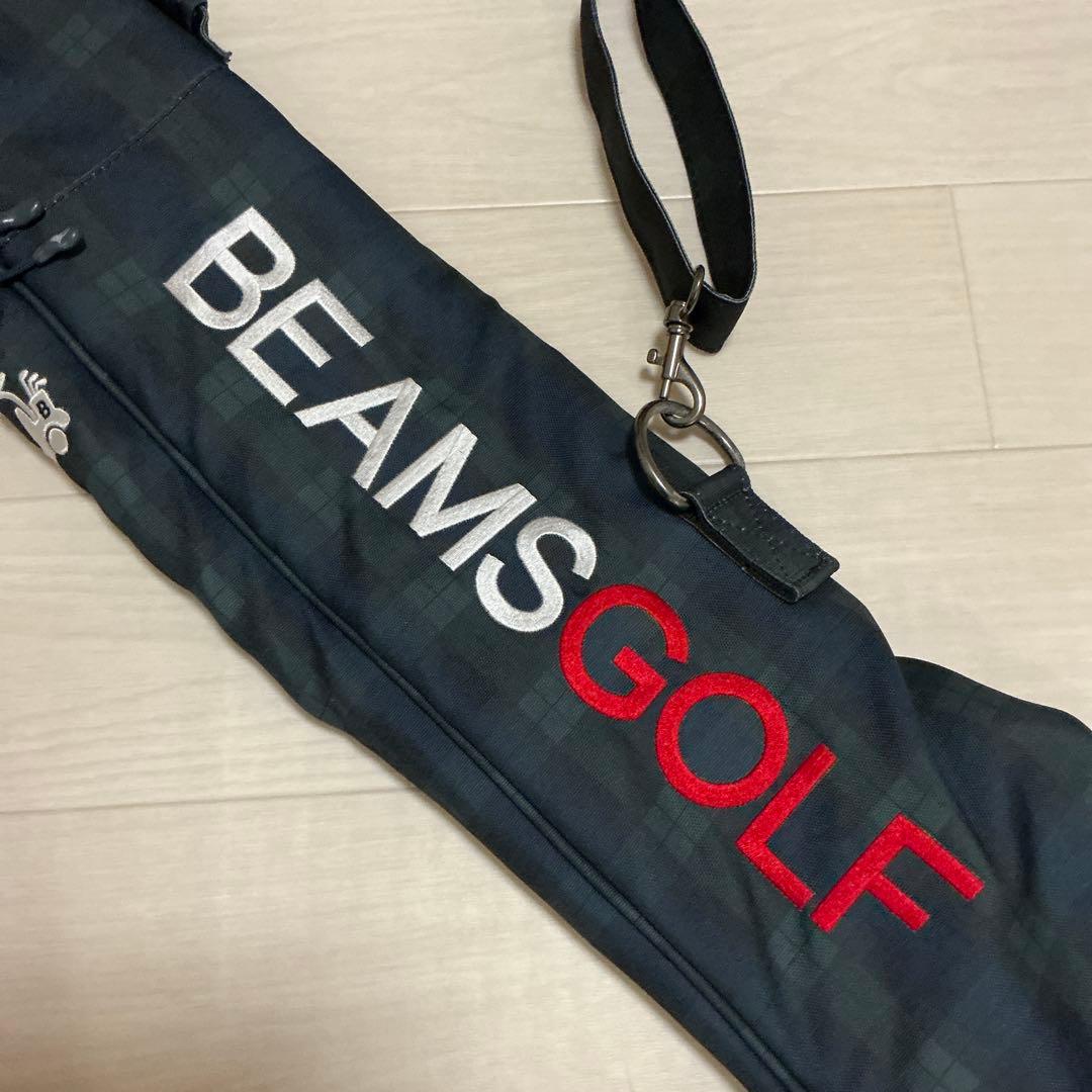 BEAMS GOLF ゴルフバッグ チェック柄 クラブケース