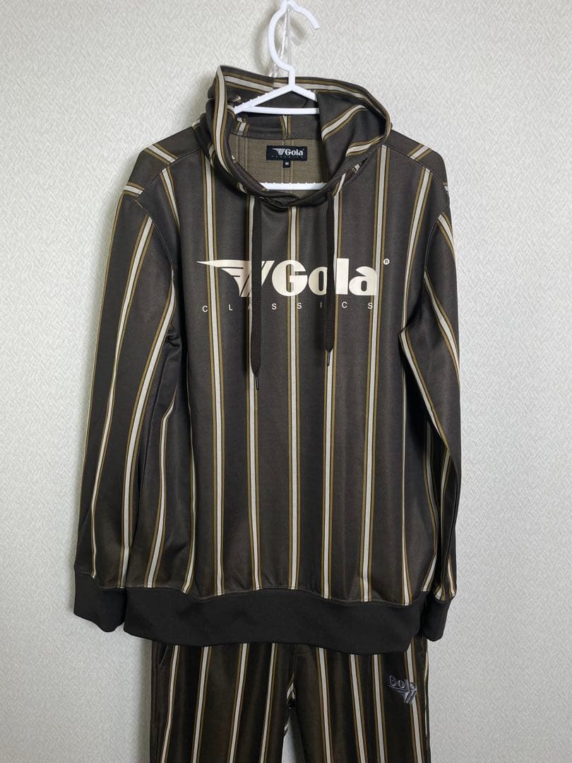 （美品）GOLA ゴーラレジメンストライプパーカー 上下セット Mサイズ