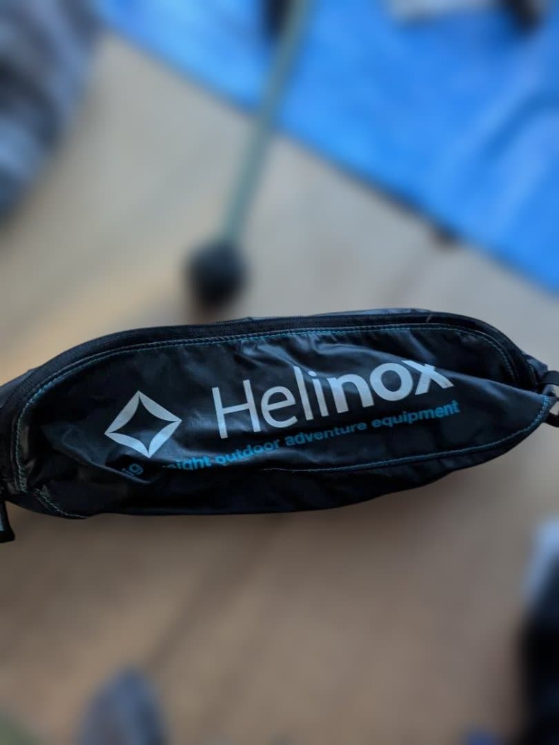 Helinox アウトドアチェア メッシュ 黒と緑