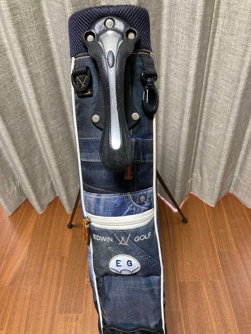 EDWIN デニム風キャディバッグとセルフスタンドバッグセット