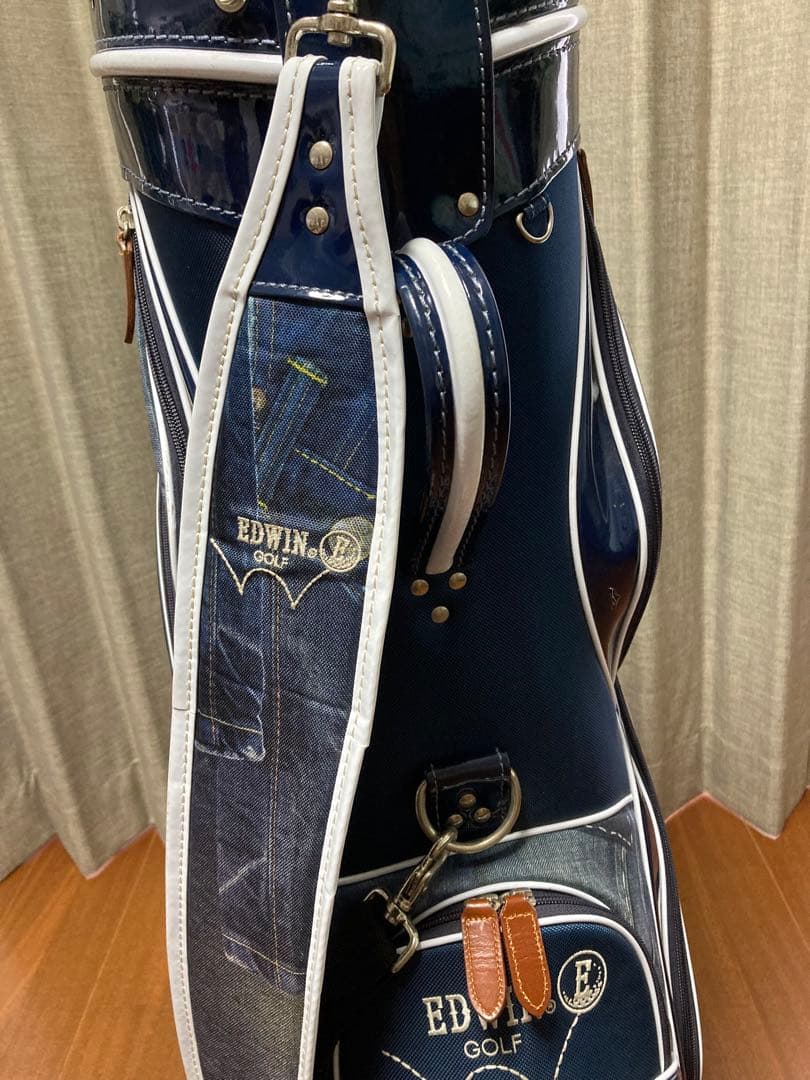 EDWIN デニム風キャディバッグとセルフスタンドバッグセット