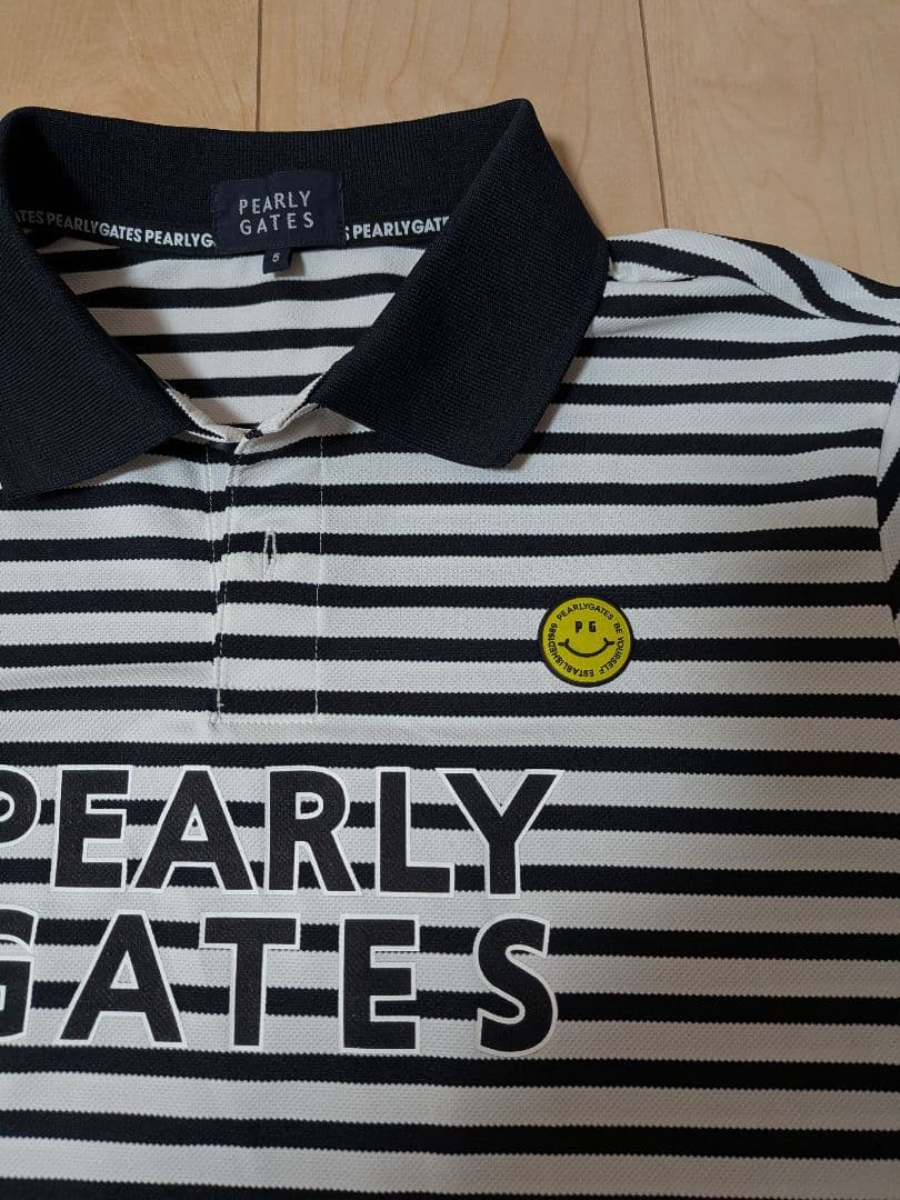 PEARLY GATES ストライプ ポロシャツ【新品、未使用】 サイズ5