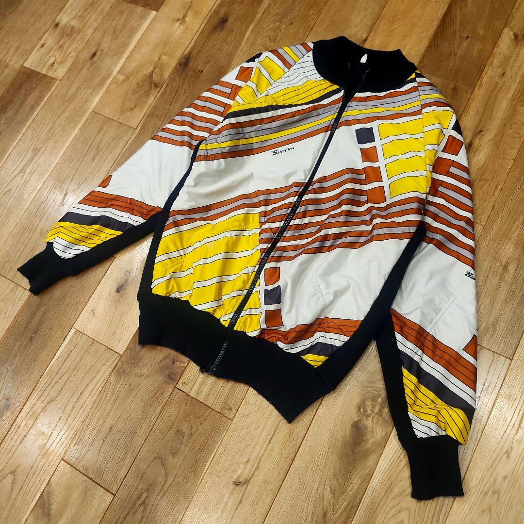 イタリア製　santini サイクルジャケット　ジャージ　総柄　サイズ4
