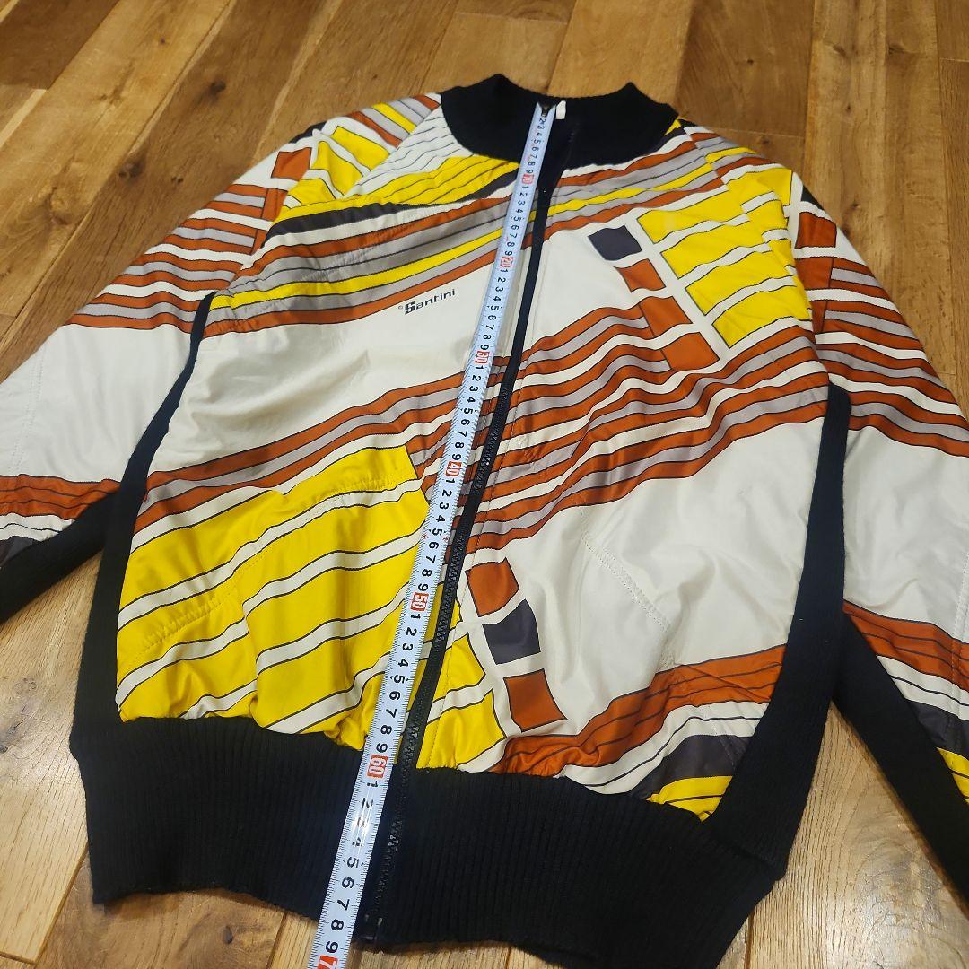 イタリア製　santini サイクルジャケット　ジャージ　総柄　サイズ4