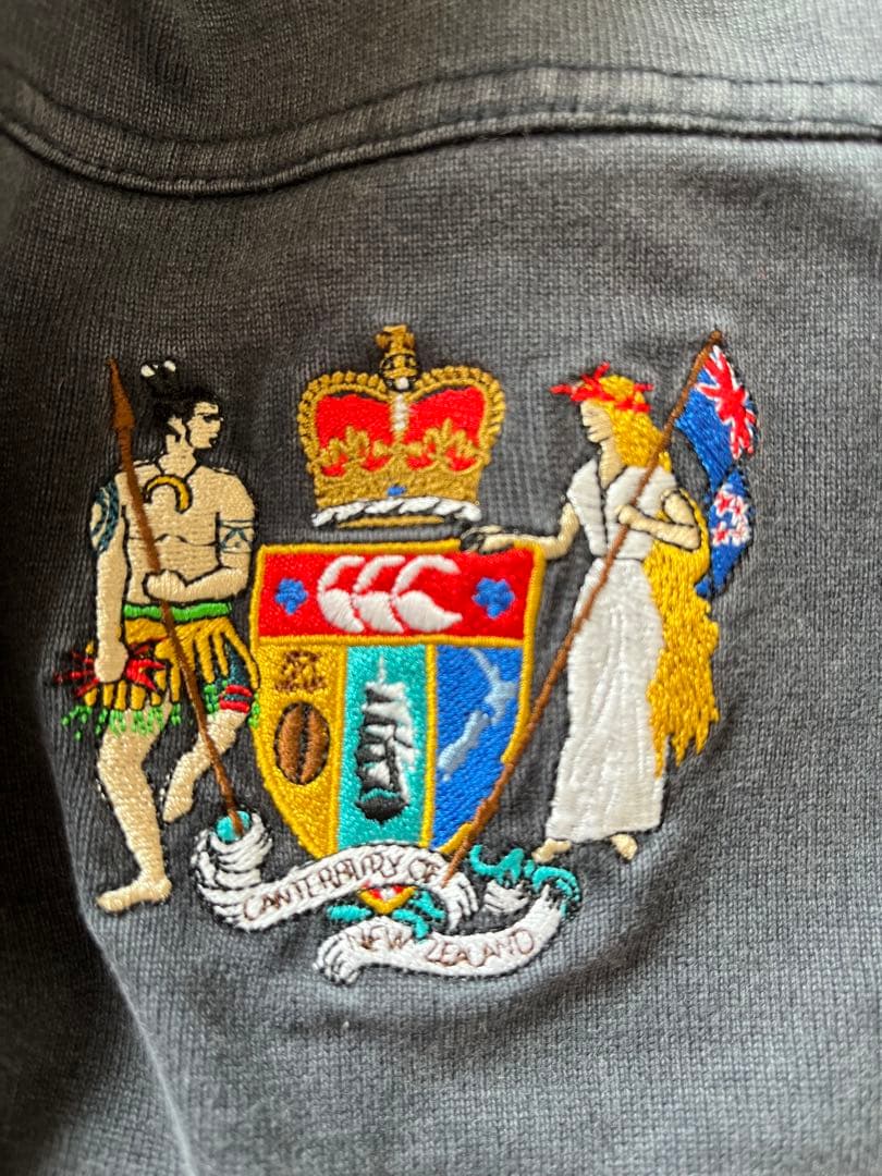 CANTERBURY/カンタベリー　長袖　胸刺繍ラガーシャツ