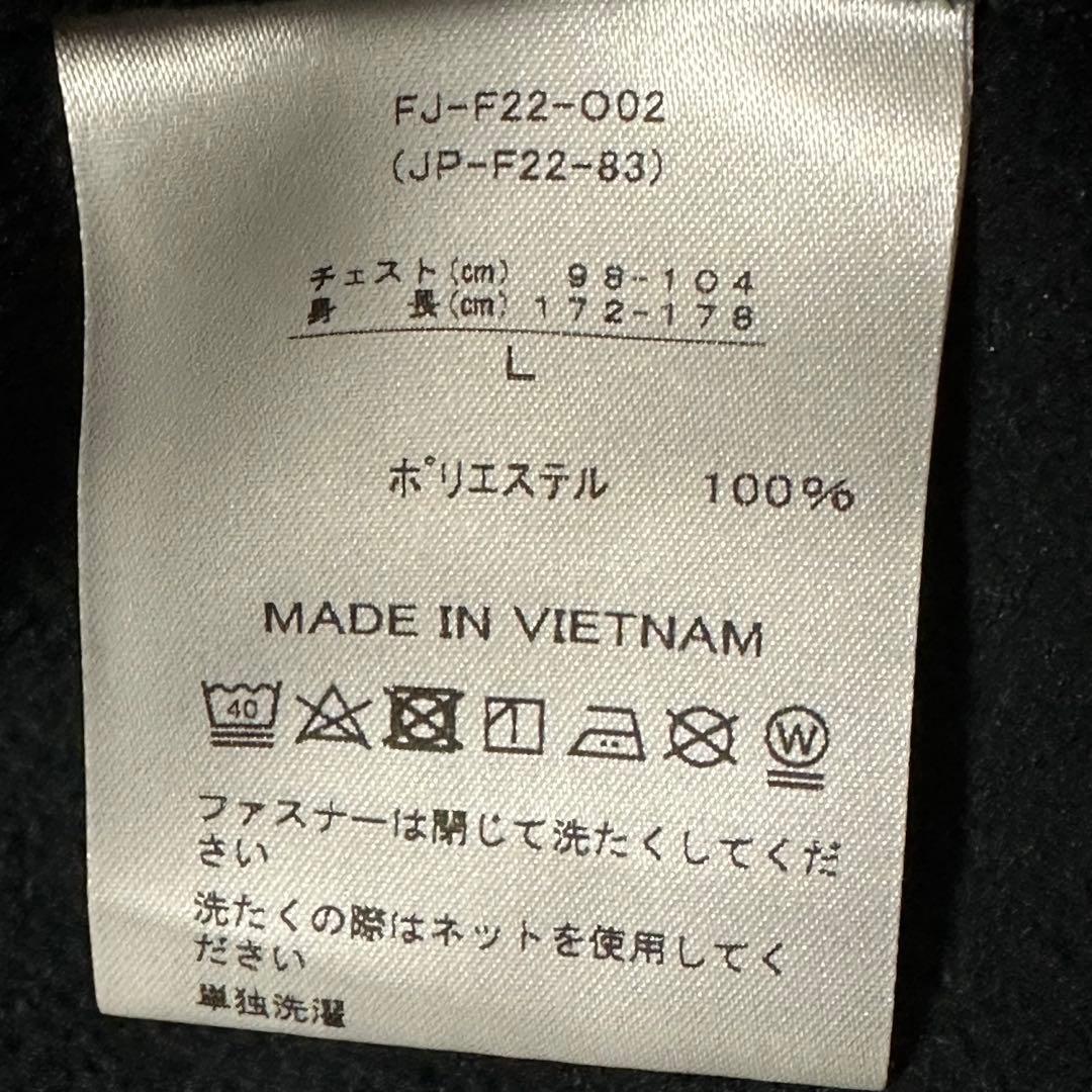 FJ 黒 ジップアップ　メンズ　L 超美品　おしゃれゴルファー　シンプル