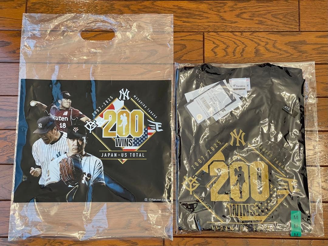 田中将大 日米通算200勝記念 ジャイアンツ 巨人 Tシャツ Mサイズ
