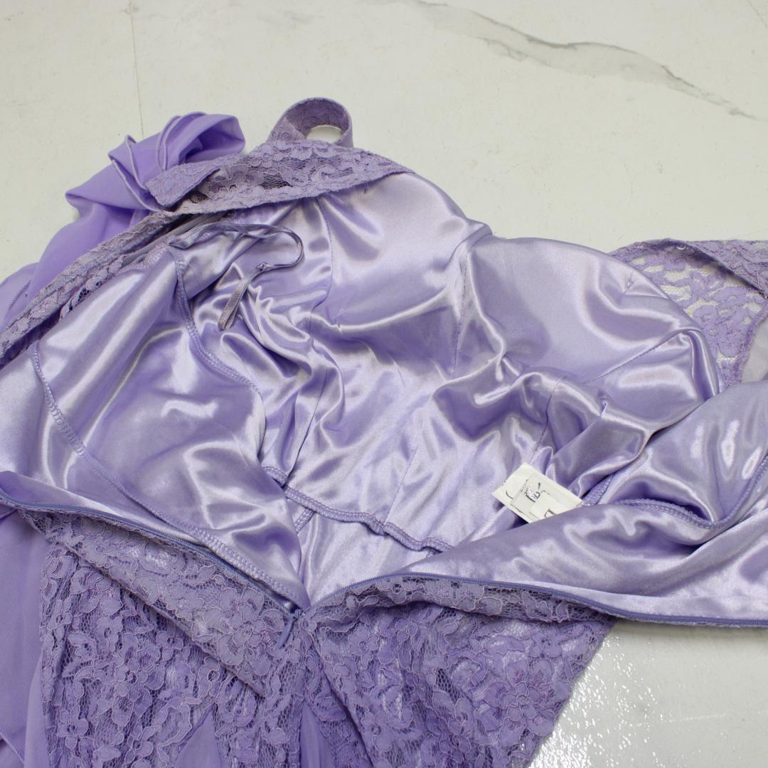 【美品 社交ダンス衣装】prima boutique ワンピース ドレス 紫