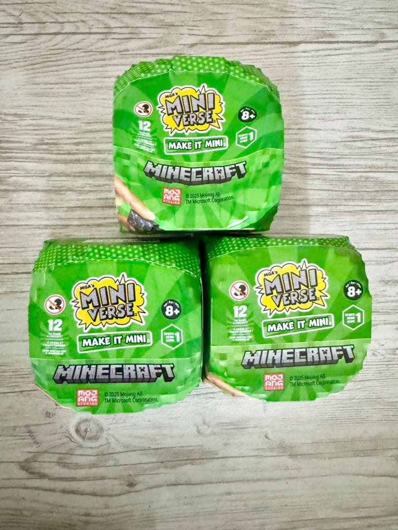 ミニバース　メイクイット　ミニ　マインクラフト ３個
