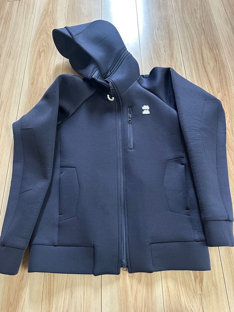 美品 muta Marin ネイビー パーカー ムータマリン ボンディング