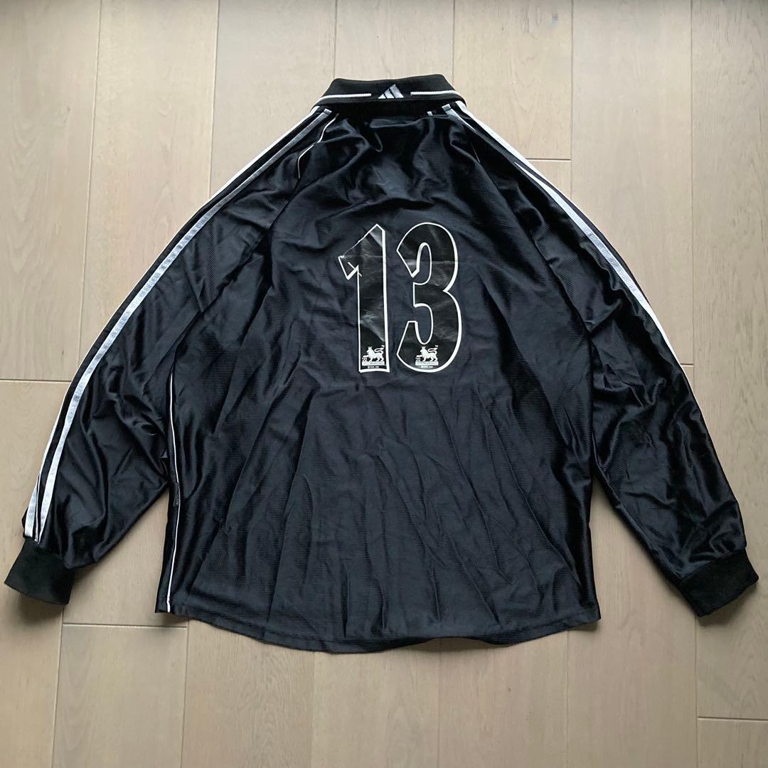 ビンテージ adidas オーバーサイズ フットボールシャツ 万国旗