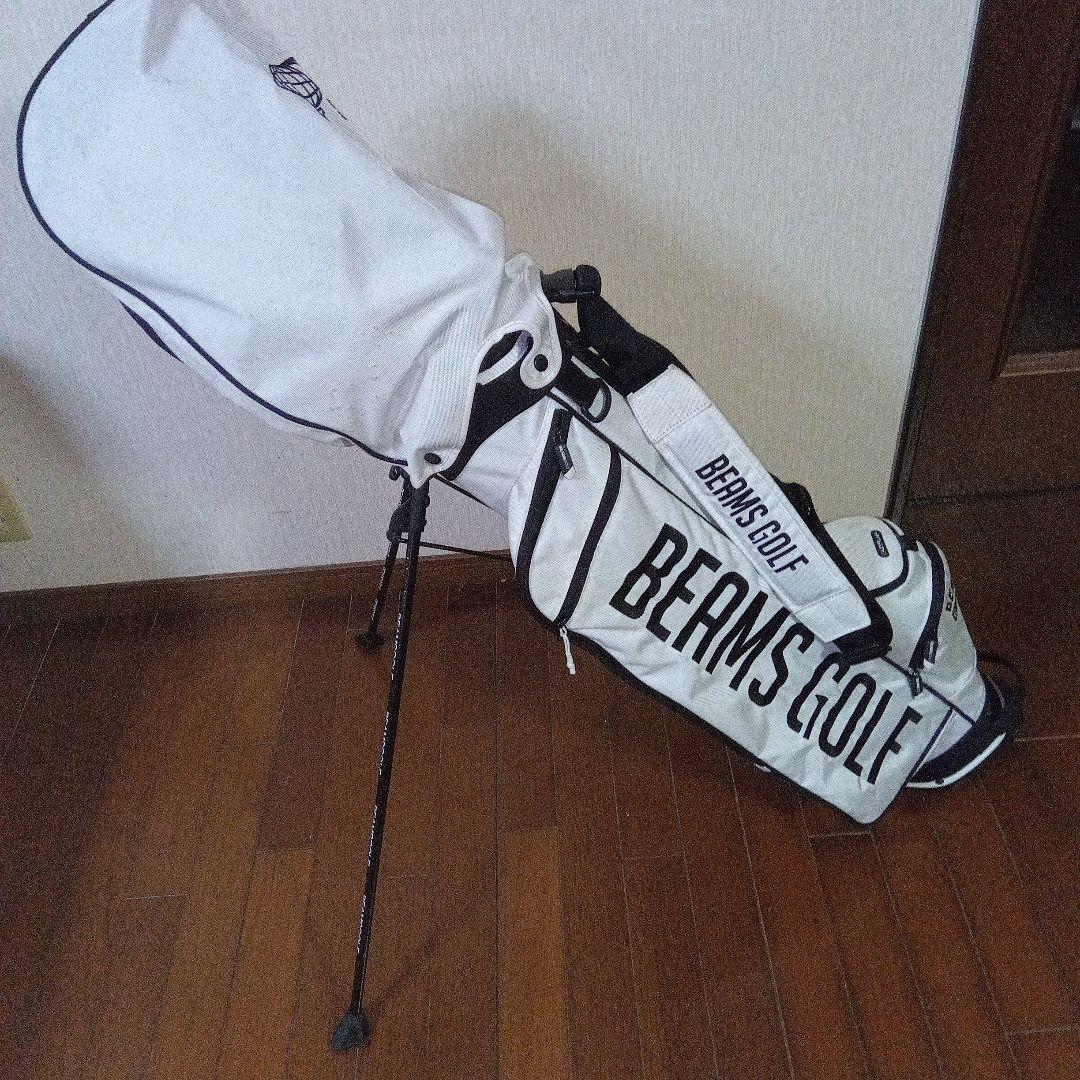 BEAMS GOLF キャディバッグ ホワイト