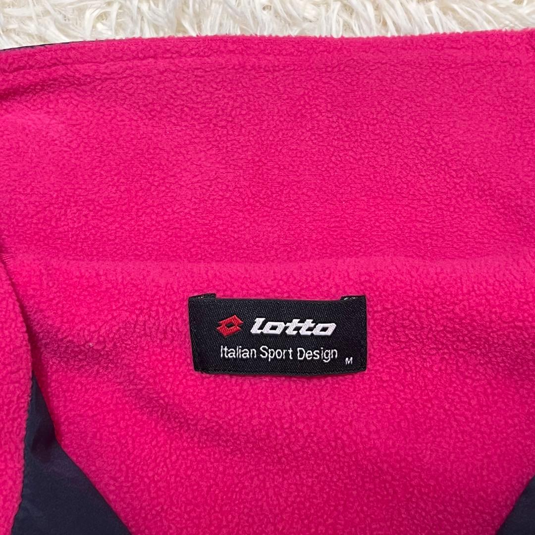 ✨美品✨ Lotto ジャージ上下セット 裏フリース ネイビー/ピンク M