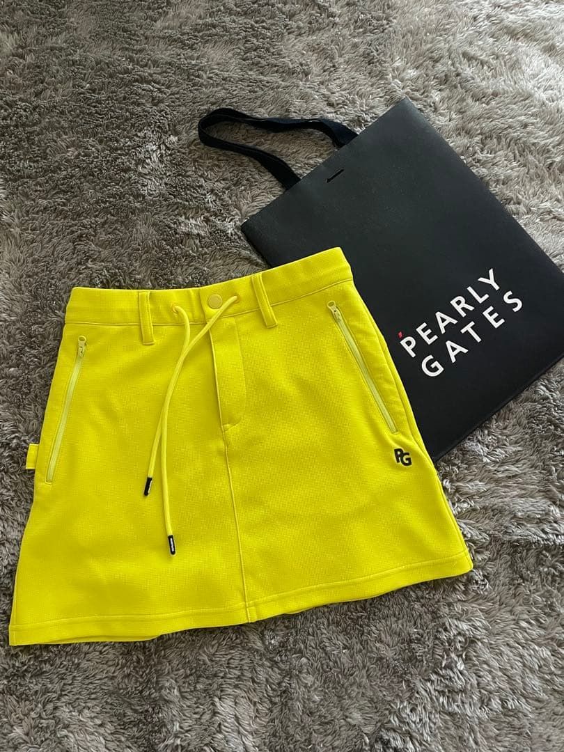 PEARLY GATES 美品☆イエローフレアスカート00