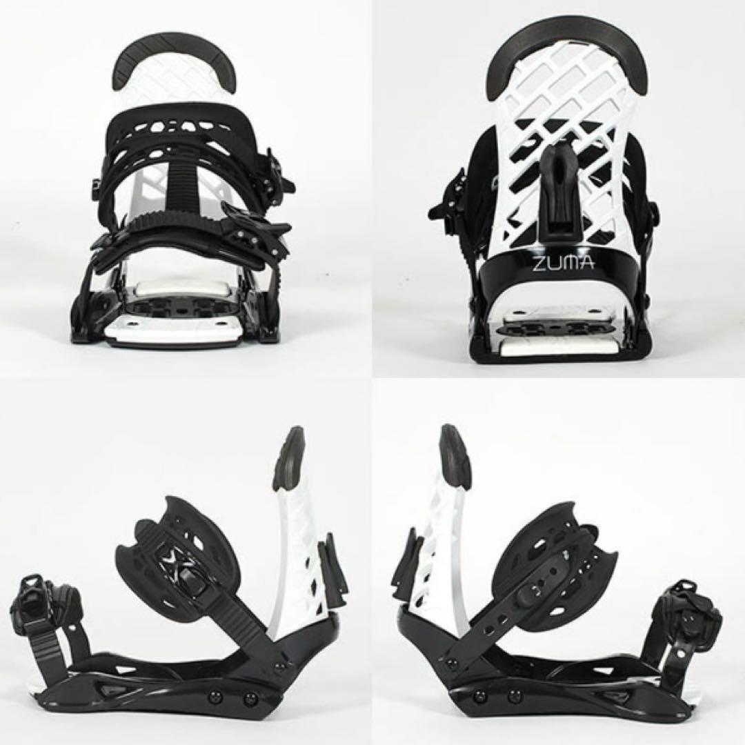 ZUMA スノーボードビンディング BK/WHT MLサイズ