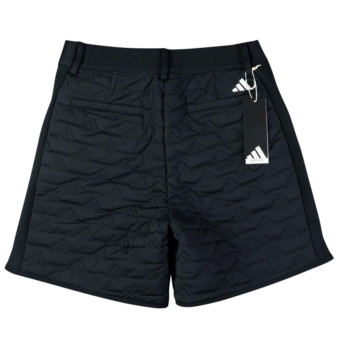 【L】秋冬 定価34,100円 アディダス ゴルフ 中綿 キルト セットアップ黒