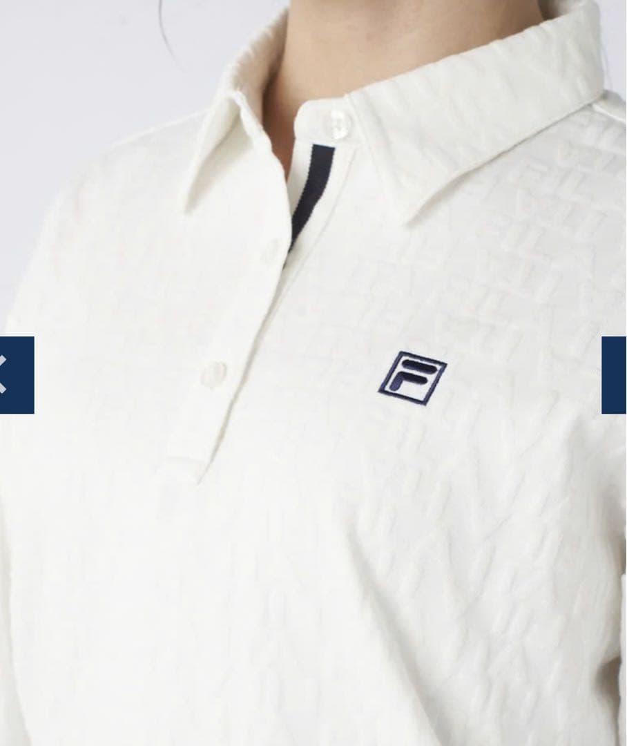 【新品未使用タグ付】FILA ロゴ柄長袖シャツ