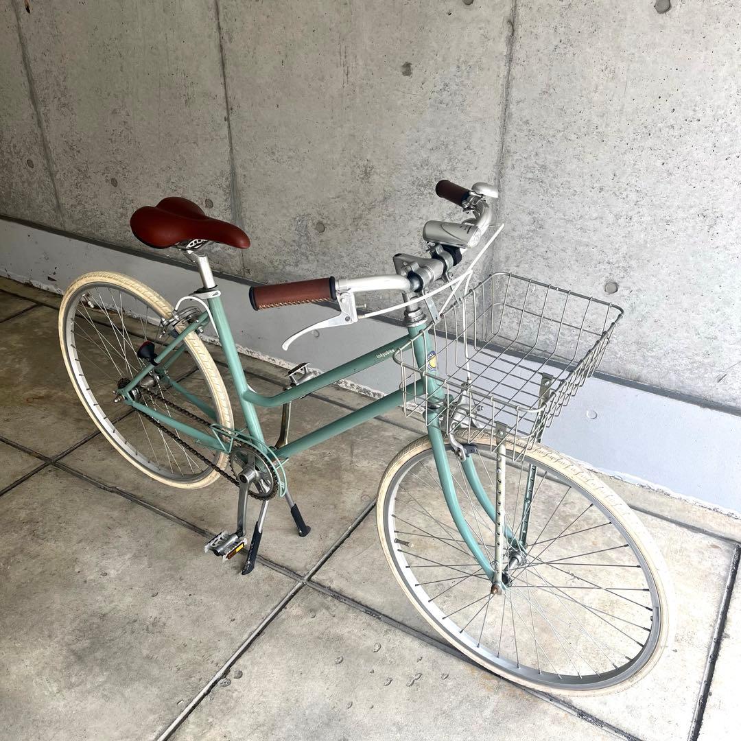 tokyobike 26 ブルーグリーン シングル カゴ付