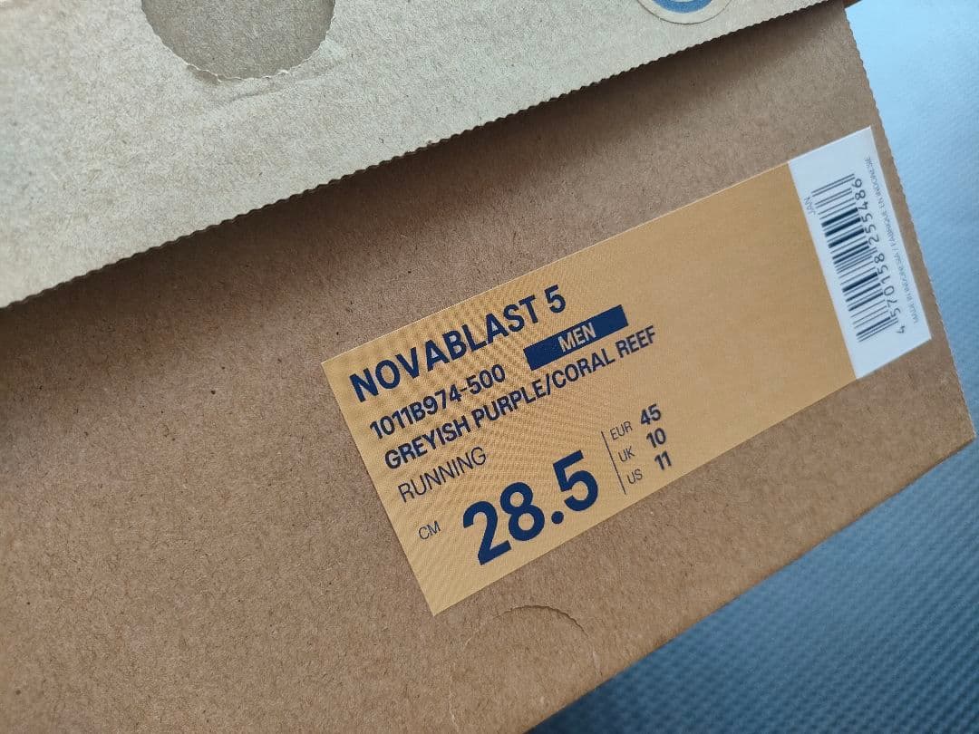 【新品/タグ付】ASICS NOVABLAST 5 PURPLE 28.5cm