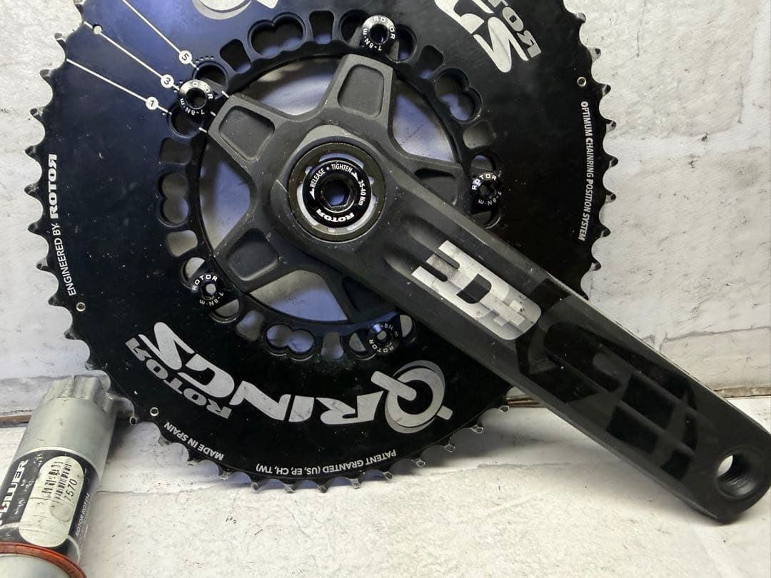 ROTOR Q-rings 3D 楕円　パワーメータークランク